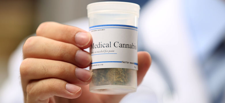 Medical marijuana in a bottle